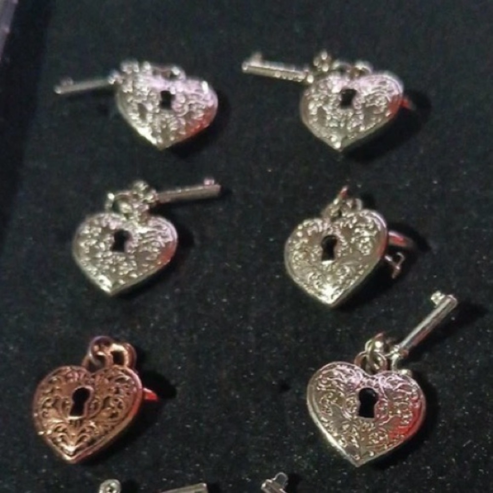 Paparazzi Silver and Copper Kids Lock & Key Rings